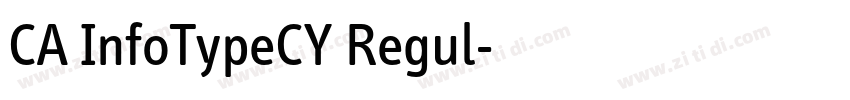 CA InfoTypeCY Regul字体转换